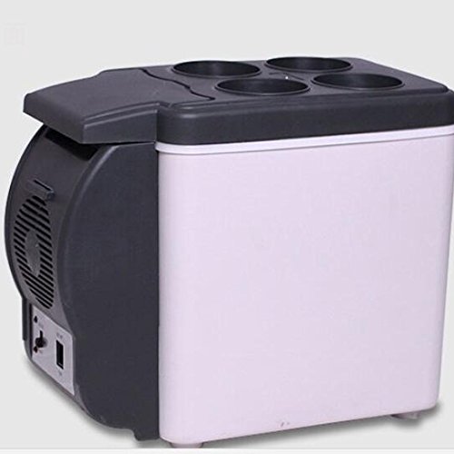 Click Here to See More Images SL&BX Mini kühlteil, 6l car refrigerator car warmer home 12v mini refrigerator portable refrigerator and freezer for bedroom,Office-black 30.5x25x16cm(12x10x6inch)
