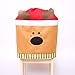 Homecube Dining Chair Slip Covers - 3 PCS Christmas Snowman Santa Claus and Santa Deer Chair Back Covers for Dining Room Home Holiday Party Family Composition