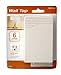 Woods 041201 6-Outlet Side Entry Wall Adapter with Sliding Saftey Covers, 3-Prong, Polarized Plugs, White