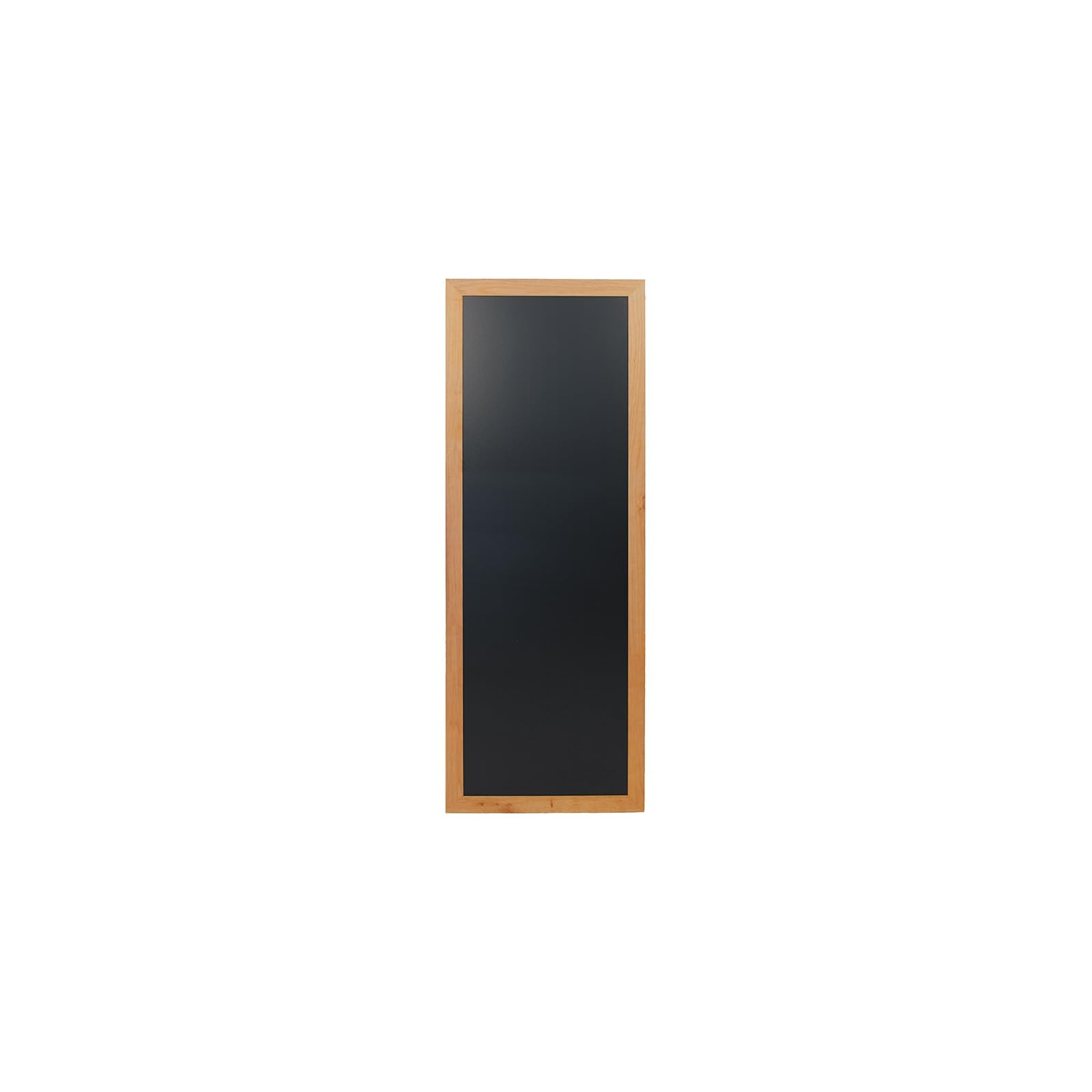 Securit 56 x 150cm Lacquered Finish Long Wall Chalk Board - Teak โ image 1