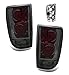 SPPC Dark Smoke Euro Tail Lights Assembly Set for Chevrolet Blazer - (Pair) Driver Left and Passenger Right Side Replacement