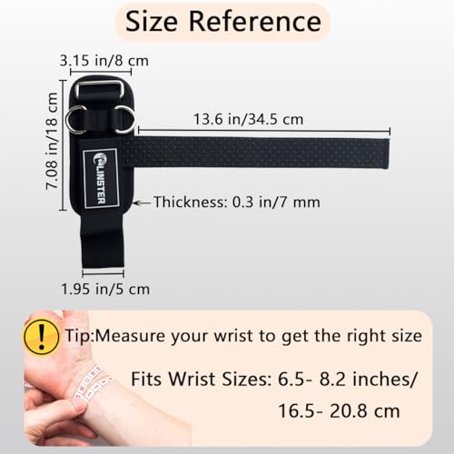LINSTER Lifting Straps Strength Training with D-Rings, Robust Thick Comfortable Gym Lifting Straps with Neoprene Padded, Non-Slip 2-in-1 Lifting Straps for Weightlifting and Pulley Machine