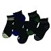 EnerWear 10P Pack Unisex Kids Cotton Cushion No Show Socks (Low Cut/Black, 7-8.5)