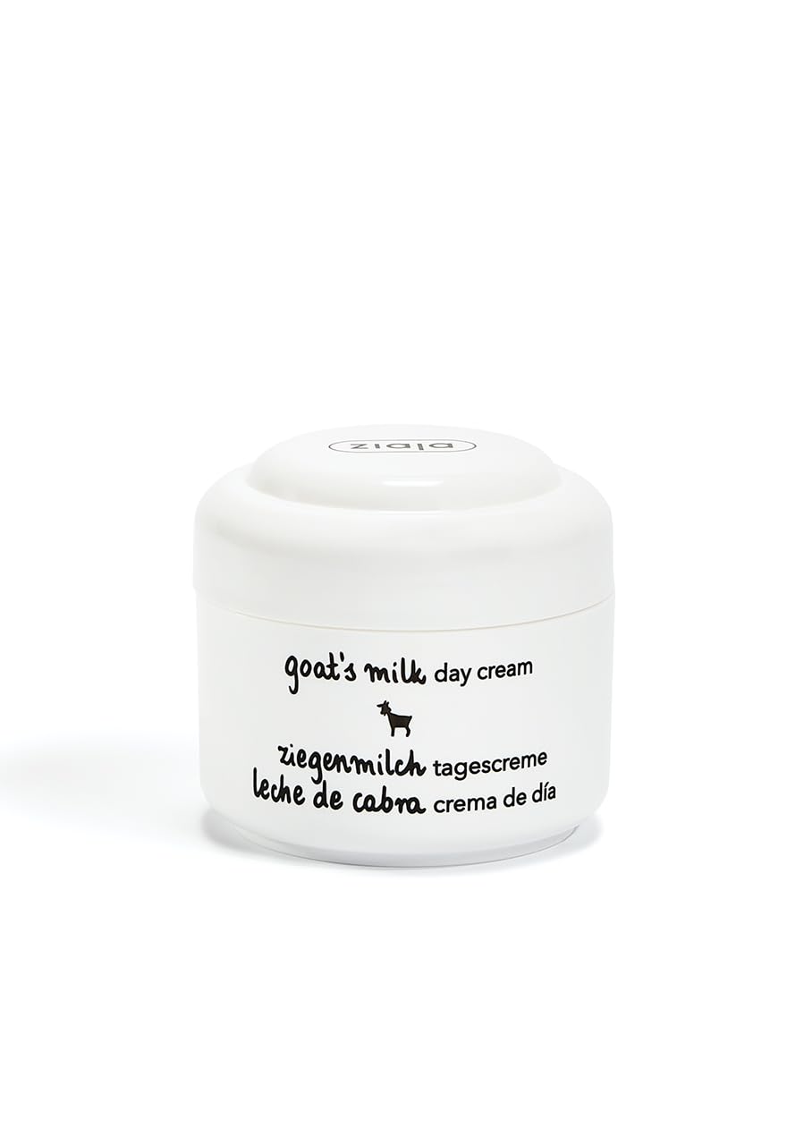 Ziaja Goat’s Milk Day Cream, 50 ml - Moisturising & Nourishing Daily Face Cream for Dry, Sensitive Skin