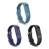 GinCoband 3 PCS Replacement Bands with Adjustable Metal Clasp for Fitbit Flex Wristband