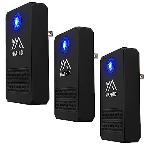 HAPHID Ionizer Air Purifier Plug In Ion Generator with Highest Output - Up to 32 Million Anions/Sec,Purify:Odors,Pets Smell Etc(8-Pack)
