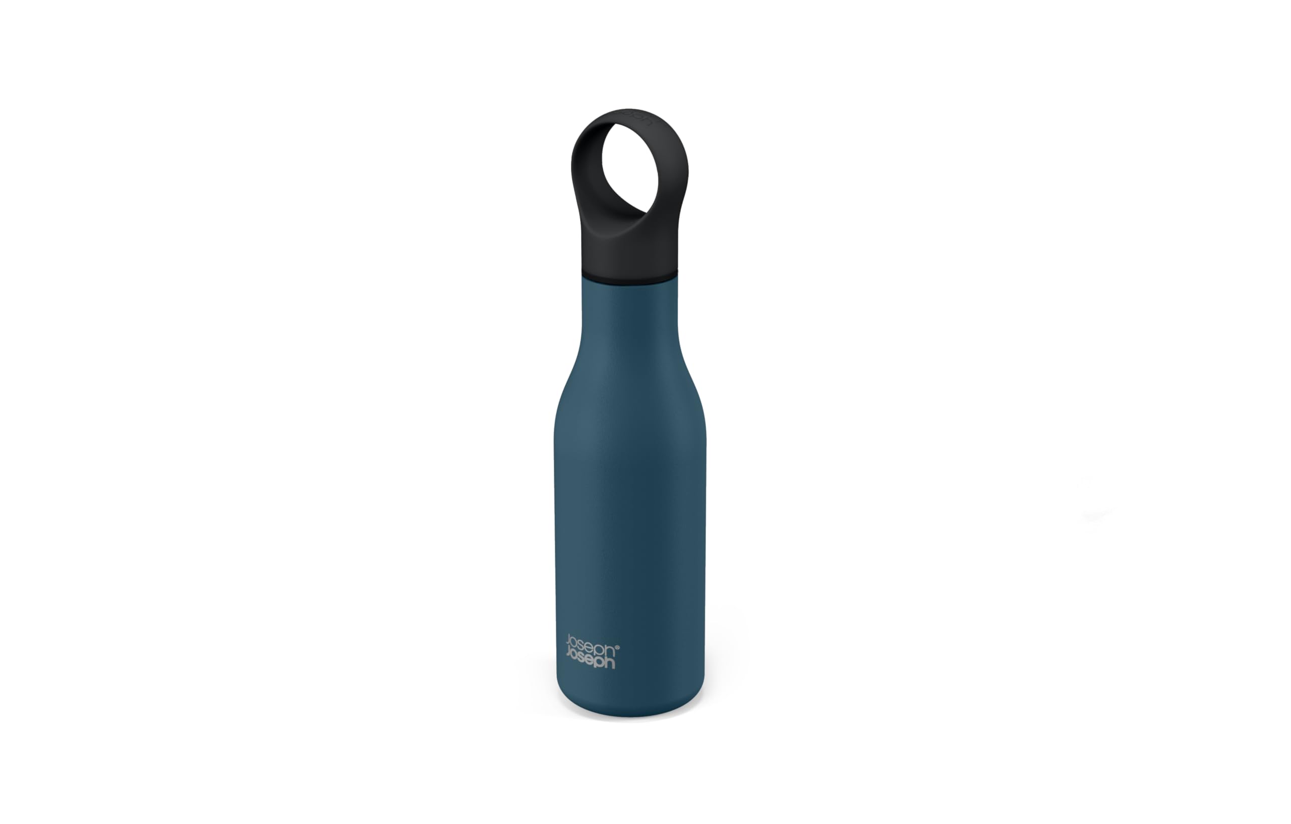 Joseph Joseph Loop- Stainless-steel Vacuum Insulated Water Bottle, Flask for Work, Gym, Travel- 500ml, Blue, 8