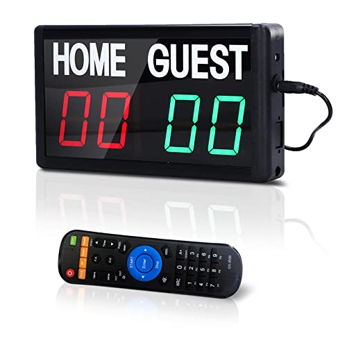Suertree Digital Scoreboard with Remote, Portable Electronic Scoreboard ...