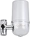 Aqua Elegante Classic Tap Water Faucet Filter - Original Chlorine Removing Filtration System & Cartridge For Kitchen And Bathroom Sink - Chrome