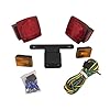 Marine-Trailer-LED-Lights-7-in-1-Kit-Tail-Lights-plus-2-Amber-LED-Marker-Lamps-Submersible-12V-High-Power-Combination-Lights-combo-Waterproof-DOT-Approved-Five-Oceans-BC-3937