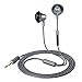 Sports Earbuds with Microphone, 3.5mm In-Ear Wired Bass Stereo Ear buds Earphones Headphones with Remote and Mic Universal for iPhones, iPads, iPods, Android, PC, Windows, Mac(grey)
