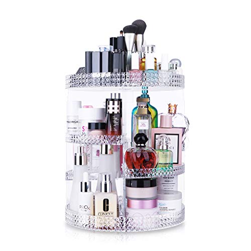 Awenia Makeup Organizer 360-Degree Rotating, Adjustable Multi-Function Makeup Storage, 7 Layers Large Capacity Cosmetic Storage Unit, Fits Different Types of Cosmetics and Accessories, Plus Size