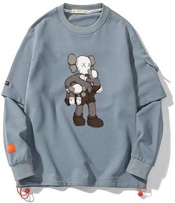 Sweatshirt Kaws Crew Neck Jumpers Patterned Outdoor Unisex Pullover B-M