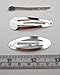ALL in ONE DIY Hair Clip Kit: Assorted Size & Design 18pcs Alligator Clip+5pcs French Style Barrette Clip+8pcs Snap Clip+4pcs Bobby Pin Clip+Container