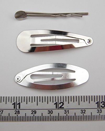 ALL in ONE DIY Hair Clip Kit: Assorted Size & Design 18pcs Alligator Clip+5pcs French Style Barrette Clip+8pcs Snap Clip+4pcs Bobby Pin Clip+container - Thumbnail 4