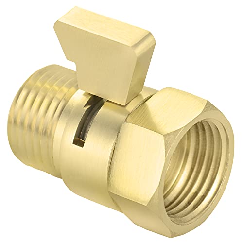 Tenfe Water Flow Control Valve For Shower Head, Glod Adjustable Water