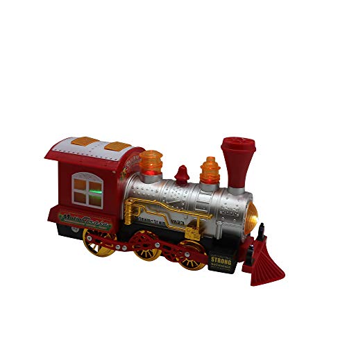 image for Forest & Twelfth Kids Bubble Blowing Toy Train, Bump & Go Steam Engine