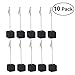 NUOLUX 10pcs Memo Clip Holder Stand with Alligator Clasp for Pictures Card Paper Note Clip (Black)