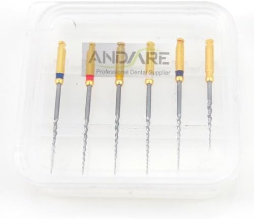 6pcs Large Tapered Endo Files Niti Files 25mm Length