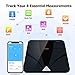 Letsfit Bluetooth Body Fat Scale, Smart Wireless Digital Bathroom Weight Scale, Large Backlit Display Free Smartphone App, Body Composition Analyzer Weight Body Fat BMI Muscle Bone Water Weight