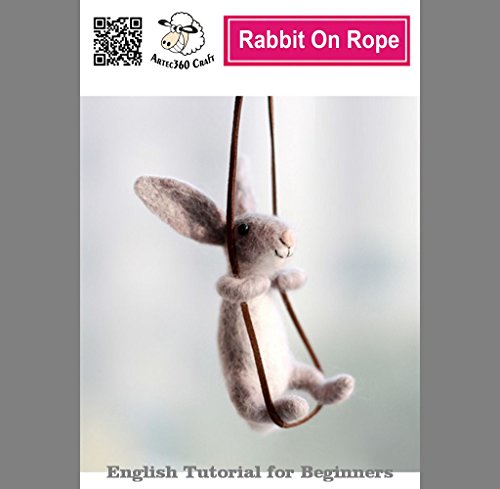 Artec360 Rabbit Needle Felting Kits 4" - Needles, Finger Guards, Foam Mat, Instructions