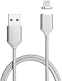 Netdot 2nd Generation Magnetic USB Charger Cable Adapter for iPhone 5, 5c, 5s, SE, 6, 6 Plus, 6s, 6s Plus, 7, 7 Plus (silver)