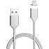 Netdot 2nd Generation Magnetic USB Charger Cable Adapter for iPhone 5, 5c, 5s, SE, 6, 6 Plus, 6s, 6s Plus, 7, 7 Plus (silver)