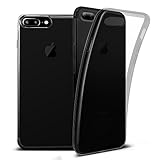 iPhone 7 Plus Case, iPhone 7 Plus Case Clear, ESR iPhone 7 Plus Case Soft TPU [Ultra Clear] [Slim Fit] [Ultra Thin] Protective Skin Cover for iPhone 7 Plus (2016 Release)(Jelly Black)