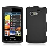 For Kyocera Rise/C5155 Hard RUBBERIZED Case Black