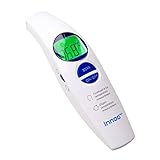 Innoo Tech Digital Infrared Thermometer Forehead Baby Thermometer Non-Contact Medical Measurement. Infrared Thermometer Home Pediatric Use Instant Results with 30 Reading Memory Recall