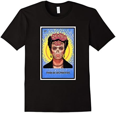 Mens Frida De Los Muertos Large Black