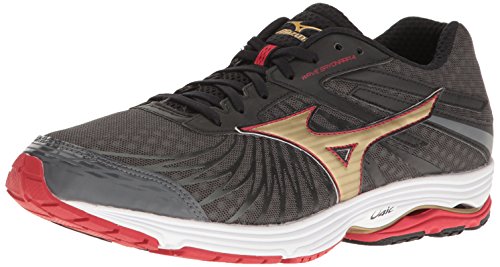 Mizuno Men's Wave Sayonara 4-M Running Shoe, Dark Shadow/Gold, 9 D US