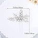 Unicra Rhinestone Bride Wedding Hair Pins Bridal Hair Clips Crystal Hair Piece Decorative Bridesmaids Hair Accessories for Women and Girls Pack of 2 (A-Silver)