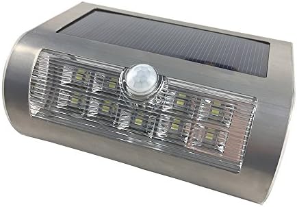 Outdoor Solar Motion Sensor Light Stainless Steel Ultra-Bright Waterproof Step and Wall Lighting