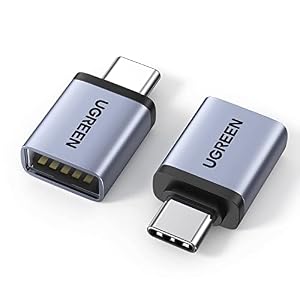 UGREEN USB Type C 変換アダプター USB3.2 Gen1 高速転送 タイプC 2個セット Thunderbolt 3 OTG対応