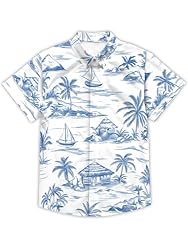 Hawaiian Shirts for Men Summer Beach Casual Short