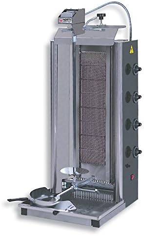 NORTH PRO GDL8 (U.K. plug) Greek Gyros / Doner Kebab - Meat capacity: 75-100kg / 230V AC-1N-50Hz (Propane Butane) (Made in Greece)