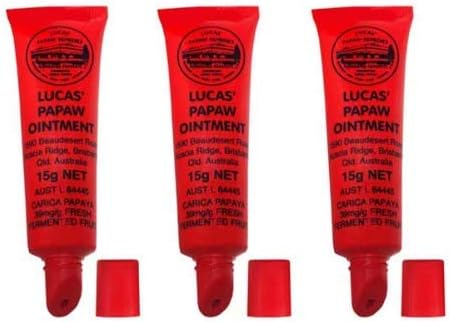 Amazon Co Jp Lucas Papaw Ointment ルーカスポーポークリーム リップケア用15gチューブ 3本セット 海外直送品 ビューティー
