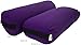 Bean Products Yoga Bolster - Handcrafted In The USA With Eco Friendly Materials - Studio Grade Support Cushion That Elevates Your Practice & Lasts Longer - Round, Cotton Purple