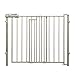 Evenflo Easy Walk-Thru Top-of-Stairs Gate, Simple Assembly, No Tools Required, Easy-Glide Handle, 32-Inch Gate Height, Safety Lock Indicator, Great for Children and Pets, Neutral Finish primary