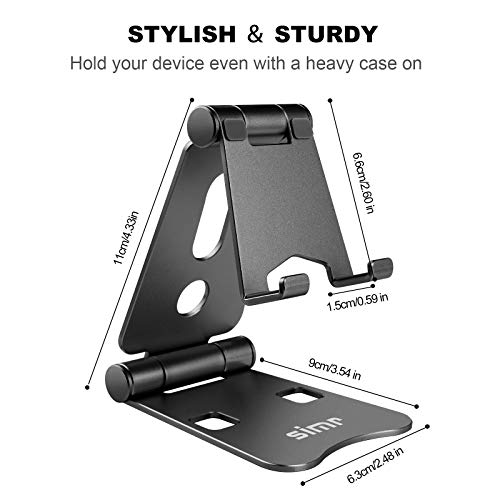 simr Adjustable Cell Phone Stand for Desk Portable Phone Holder