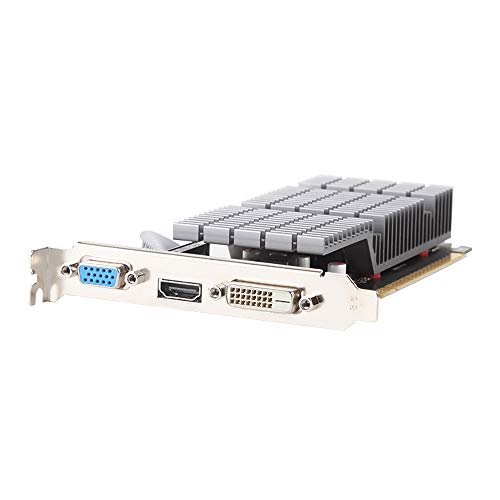 MAXSUN GeForce GT 710 External Graphics Card 2GB GPU (64 bit VGA, DVI-D, HDMI, Low Profile Ready PCI Express Graphics Card)