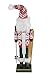 Clever Creations Traditional Wooden Santa Skier Christmas Nutcracker Collectible Mr. Claus in Ski Sweater | Festive Holiday Décor | Holding Skis and Poles | 100% Wood | 14” Tall