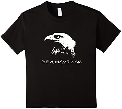 Kids Be A Maverick Eagle T-Shirt 10 Black