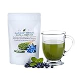 Blueberry Matcha Green Tea Powder Organic Japanese Culinary Matcha Tea w/ Natural Blueberry Extract- Great for Tea, Smoothies or Sweet Latte - 3.5 oz