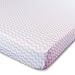 Universal Fit Crib Sheets - 100% Natural Soft Jersey Knit Cotton for Standard Crib and Toddler Mattress - 2 Pack (Pink Polka Dot, Chevron) by Ziggy Baby