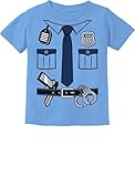 TeeStars Police Cop Uniform Halloween Costume Policeman Suit Toddler/Infant Kids T-Shirt