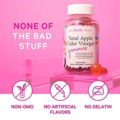 Pink Stork Total Apple Cider Vinegar Gummies ACV Gummy Vitamins for