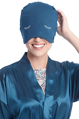 image for Cardani Eyelash Sleep Cap | Sleeping Hat & Travel Sleep Mask In Bamboo