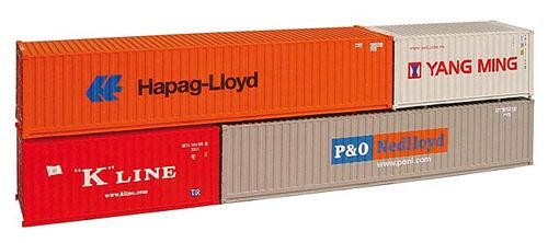 Graham Farish 379-325 20/40' Containers K-Line/Yang Ming/P & O/Hapag Lloyd